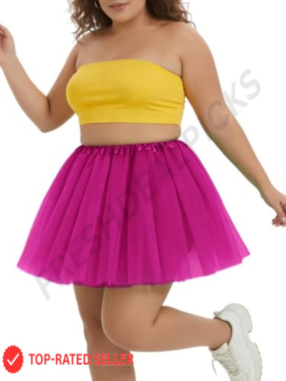 Plus Size Tulle Tutu Skirt 3 Layers Cosplay Costume Ballet Dress